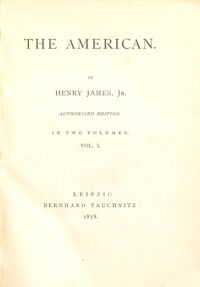 The American. in two volumes