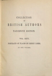 Portraits of places. by Henry James