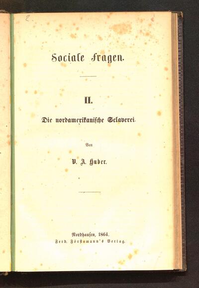 Die nordamerikanische Sclaverei