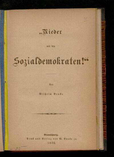 Nieder mit den Sozialdemokraten!