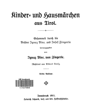 Kinder- und Hausmärchen aus Tirol