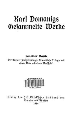 / Karl Domanig