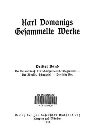 / Karl Domanig