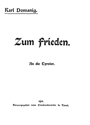 Zum Frieden