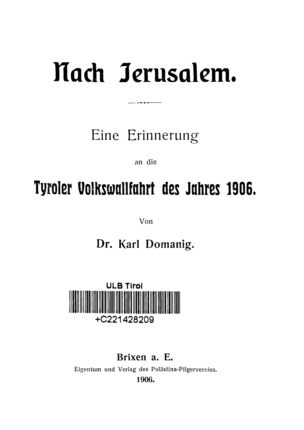 Nach Jerusalem