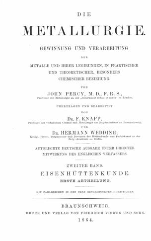 2, Eisenhüttenkunde, Abt. 1