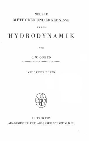 Neuere Methoden und Ergebnisse in der Hydrodynamik