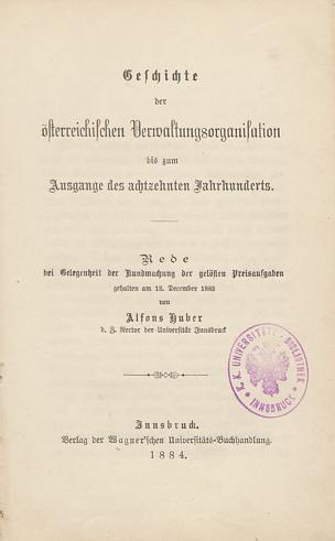 Rede bei Gelegenheit der Kundmachung der gelösten Preisaufgaben gehalten am 13. December 1883