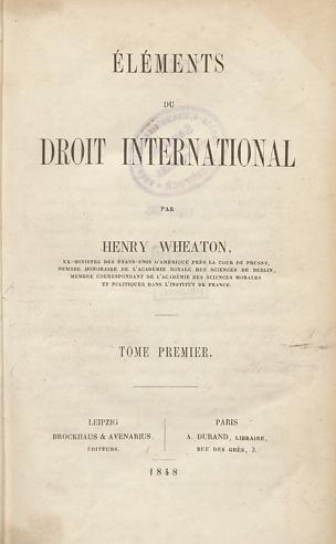 Éléments du droit international