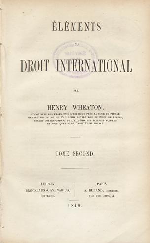 Éléments du droit international