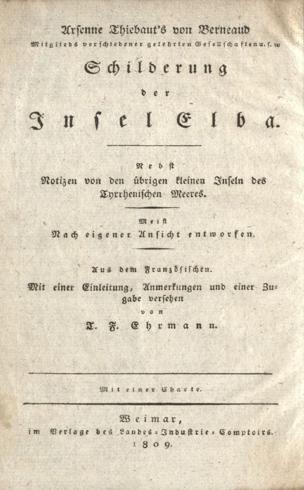 nebst Notizen von d. übrigen kleinen Inseln d. Thyrrhen. Meeres ; meist nach eigener Ansicht entworfen