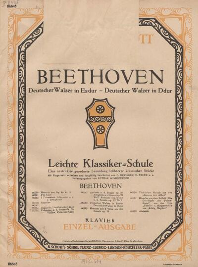 Deutscher Walzer in Es major - Deutscher Walzer in D major