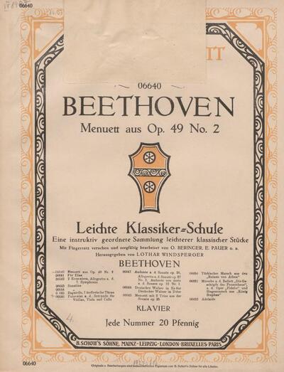 Menuett aus Op. 49 No 2