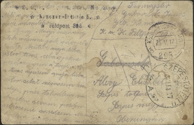 Fotografia Jána Gaborčíka - list, ktorý prišiel v máji 1927 - Ján Gáborčík 2. zľava
