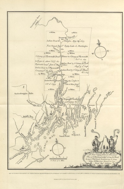 map from "[An Historical Memoir of the Colony of New Plymouth.]".