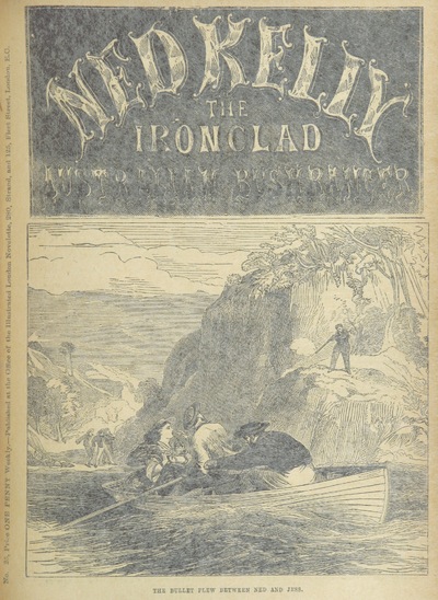 cover from "Ned Kelly, the ironclad Australian Bushranger. By J. S. Borlase".