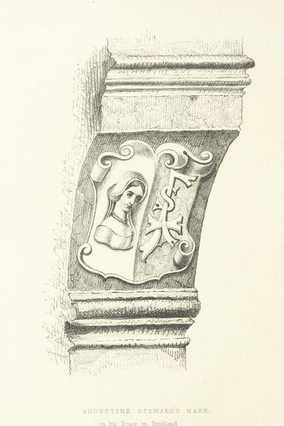 Tombland from "Kett's Rebellion in Norfolk; being a history of the great civil commotion that occurred at the time of the Reformation, in the reign of Edward VI. Founded on the “Commoyson in Norfolk, 1549,” by N. Sotherton; and the “De Furoribus Norfolciensium” of Nevylle; and corroborated by extracts from the Privy Council Register, documents preserved in the State Paper and other Record Offices, the Harleian and other MSS. ... With illustrations".