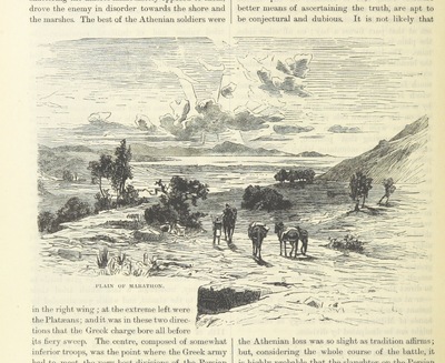Plain of Marathon from "[Cassell's Illustrated Universal History.]".