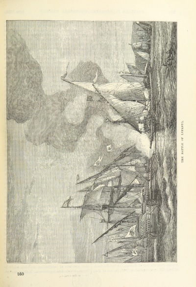 Battle of Lepanto from "[Cassell's Illustrated Universal History.]".