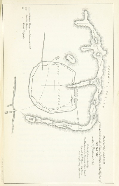 map from "The Chinese War: an account of all the operations of the British forces, ... to the treaty of Nanking ... With ... illustrations".