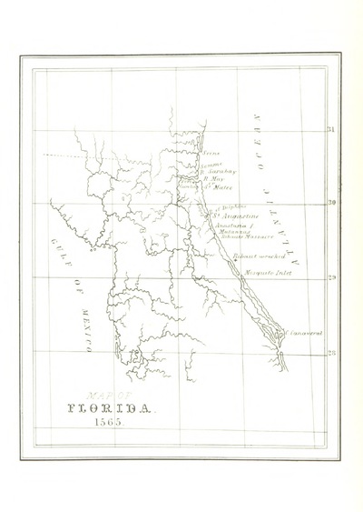 map from "The History and Antiquities of ... St. Augustine, Florida, etc".