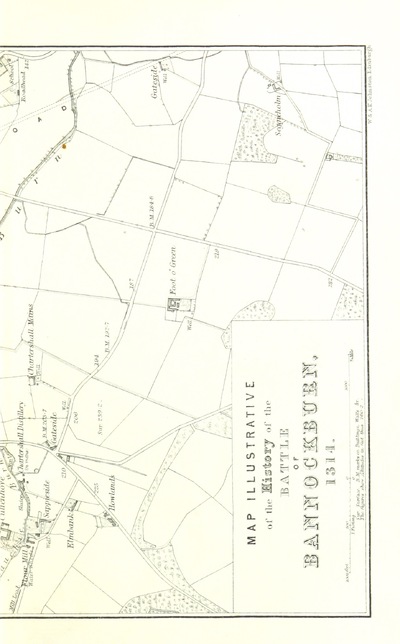 Bannockburn from "A History of the Battle of Bannockburn fought A.D. 1314, with notices of the principal warriors who engaged in that conflict ... With map and armorial bearings".
