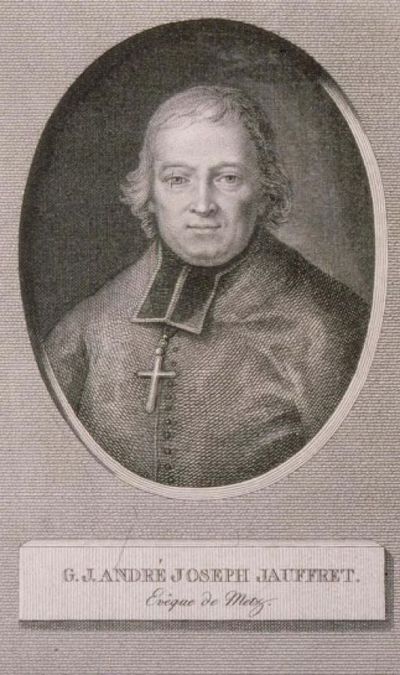 G. J. André Joseph Jauffret, évêque de Metz, Buste, face, en méd. ov