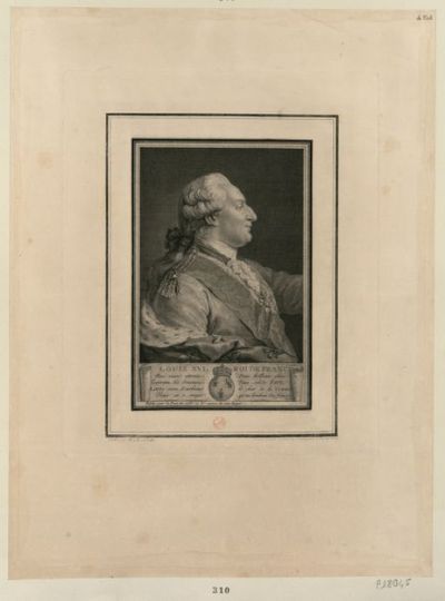 Louis XVI, à mi-corps, de profil à droite, dans un encadrement rectangulaire : [estampe]