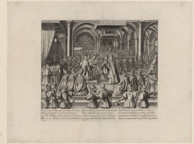 Le sacre de Louis XIII : [estampe]