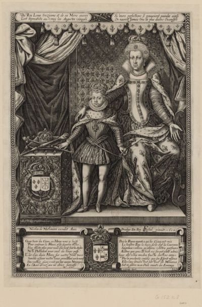 Portraits de Marie de Médicis et de Louis XIII : [estampe]