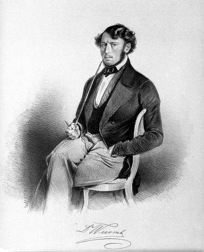 Franz Wurm. Lithograph.