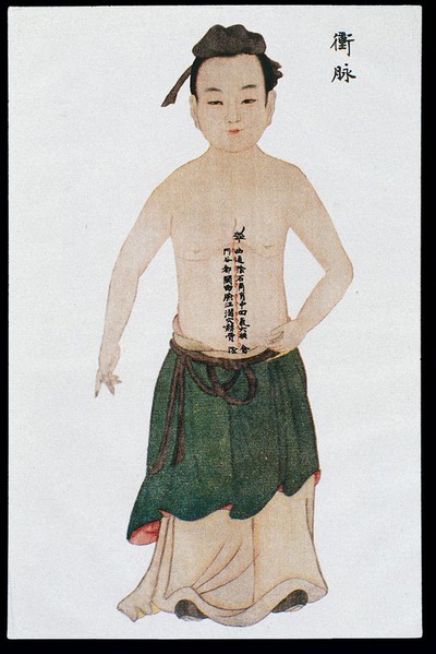 Chongmai (Penetrating Vessel), C17/18 Chinese book art