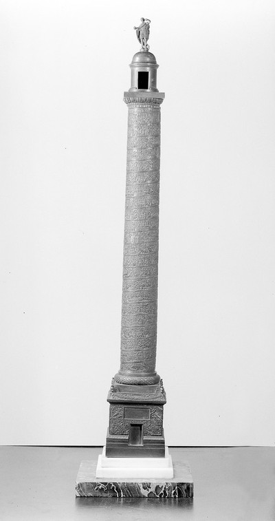 Trajan's column; a miniature reproduction in bronze.