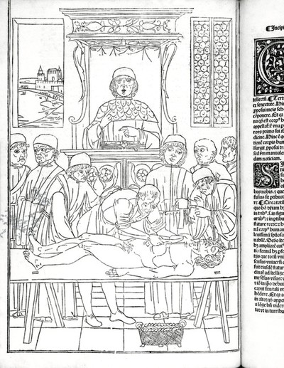 Dissection woodcut.