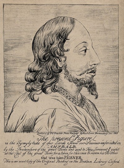 Christ. Lithograph.