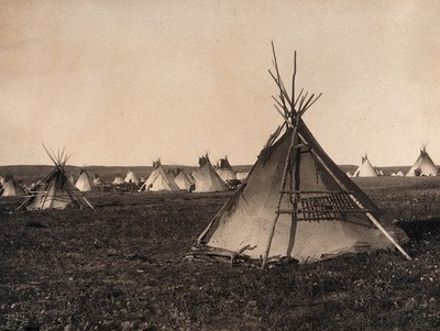 Plains Indian tipi, North America.