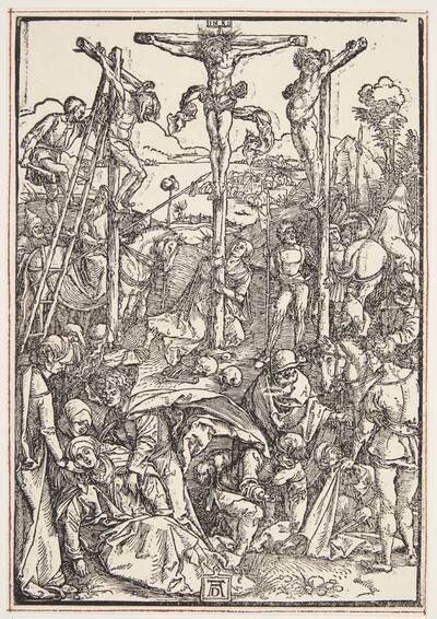 Calvary (modest woodcut)