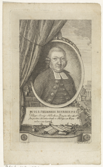 Portret van Peter Friedrich Reershemius
