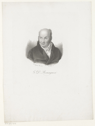 Portret van Gian Domenico Romagnosi
