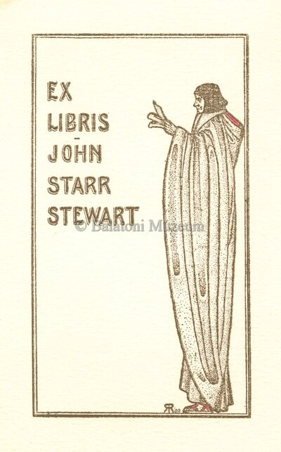 Ex libris John Starr Stewart kisgrafika