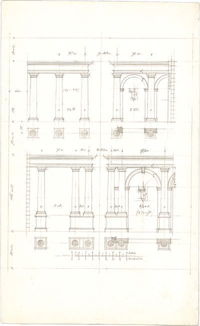 Lange Ludwig Porportionsstudien Fenster Ansicht