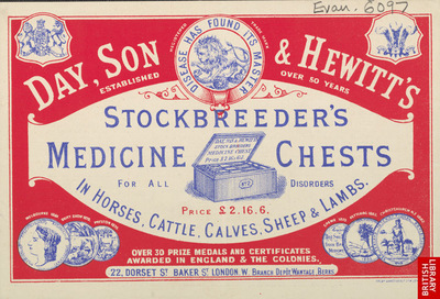 Homeopathic medicine chest, London, England, 1880-1920