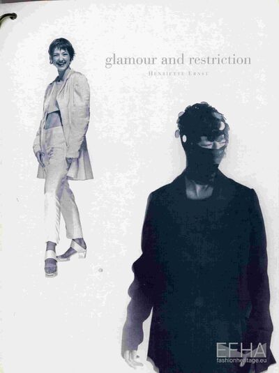 Henriette Ernst 'glamour and restriction' afstudeercollectie 1994Eindejaarscollectie Mastergraad Koninklijke Academie voor Schone Kunsten AntwerpenGraduation collection Masters Koninklijke Academie voor Schone Kunsten Antwerpen