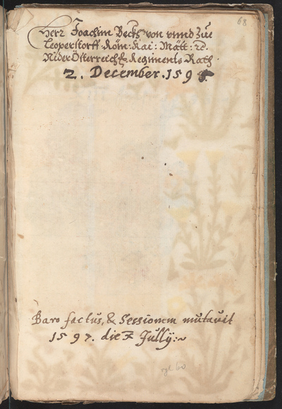 Bijdrage in het wapenboek van de hofraad van Rudolf II van Joachim Beck von Leopoldsdorf (1567-1605)