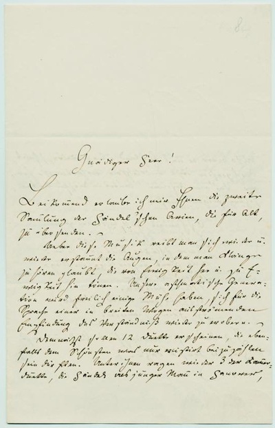 Letter from Robert Franz to Robert von Keudell, 20.12.1869