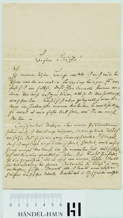 Letter from Robert Franz to Julius Schäffer, 01 February 1871