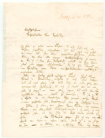 Letter from Daniel Gottlob Türk to Friedrich Gottlieb von Busse