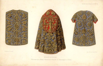 Bažnytiniai drabužiai, dovanoti Vilniaus Bernardinų bažnyčiai /Francas Kelerhovenas. - 1850