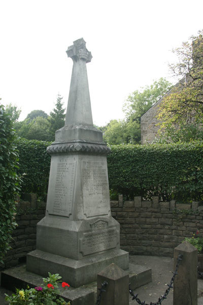 War memorial, Furness Vale. Looking SW from SK007835.