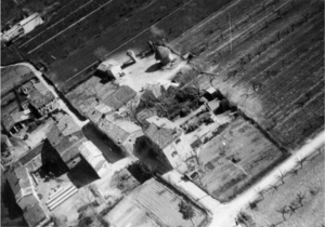 Veduta aerea di Grumale (Città di Castello). 10 aprile 1942
